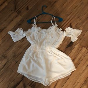 Small White Lace Romper
